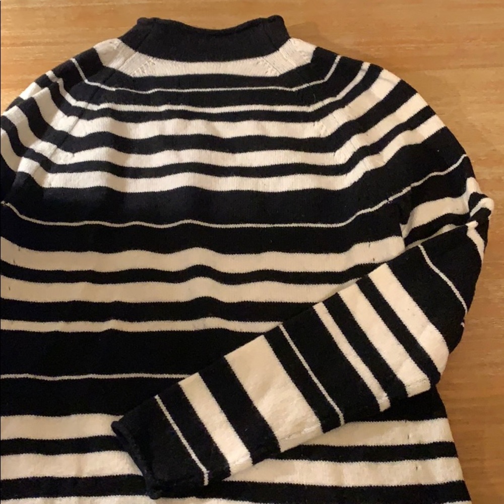 GAP striped turtleneck sweater
